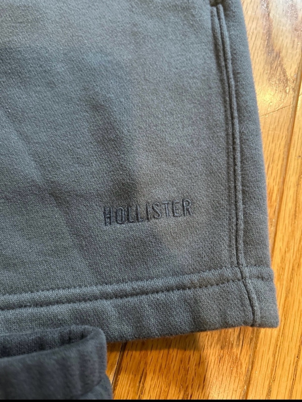 Hollister Trio of Drawstring Athletic Shorts - Black, Charcoal & Cream - Picture 7 of 7